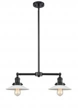  209-OB-G1 - Halophane - 2 Light - 21 inch - Oil Rubbed Bronze - Stem Hung - Island Light