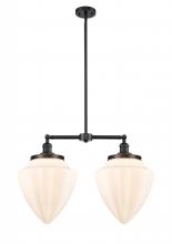  209-OB-G661-12 - Bullet - 2 Light - 24 inch - Oil Rubbed Bronze - Stem Hung - Island Light