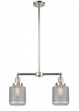  209-PN-G262 - Stanton - 2 Light - 23 inch - Polished Nickel - Stem Hung - Island Light