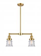 Innovations Lighting 209-SG-G184S - Canton - 2 Light - 21 inch - Satin Gold - Stem Hung - Island Light