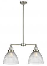  209-SN-G222 - Seneca Falls - 2 Light - 21 inch - Brushed Satin Nickel - Stem Hung - Island Light