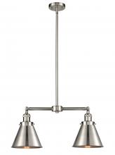  209-SN-M13-SN - Appalachian - 2 Light - 23 inch - Brushed Satin Nickel - Stem Hung - Island Light