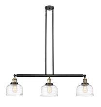  213-BAB-G713 - Bell - 3 Light - 41 inch - Black Antique Brass - Stem Hung - Island Light