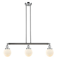 Innovations Lighting 213-PC-G201-6 - Beacon - 3 Light - 39 inch - Polished Chrome - Stem Hung - Island Light