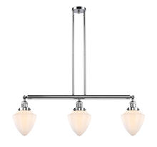  213-PC-G661-7 - Bullet - 3 Light - 38 inch - Polished Chrome - Stem Hung - Island Light