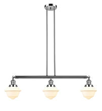  213-PN-G531 - Oxford - 3 Light - 40 inch - Polished Nickel - Stem Hung - Island Light