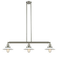  213-SN-G1 - Halophane - 3 Light - 41 inch - Brushed Satin Nickel - Stem Hung - Island Light