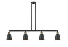  214-BAB-M9-BK - Addison - 4 Light - 50 inch - Black Antique Brass - Stem Hung - Island Light