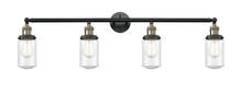  215-BAB-G314 - Dover - 4 Light - 43 inch - Black Antique Brass - Bath Vanity Light