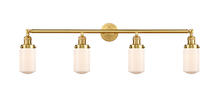  215-SG-G311 - Dover - 4 Light - 43 inch - Satin Gold - Bath Vanity Light