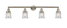 Innovations Lighting 215-SN-G184S - Canton - 4 Light - 42 inch - Brushed Satin Nickel - Bath Vanity Light