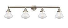  215-SN-G324 - Olean - 4 Light - 43 inch - Brushed Satin Nickel - Bath Vanity Light