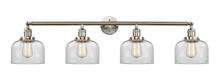  215-SN-G72 - Bell - 4 Light - 44 inch - Brushed Satin Nickel - Bath Vanity Light