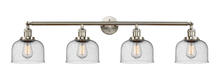  215-SN-G74 - Bell - 4 Light - 44 inch - Brushed Satin Nickel - Bath Vanity Light