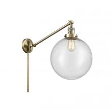  237-AB-G204-12 - Beacon - 1 Light - 12 inch - Antique Brass - Swing Arm