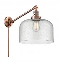  237-AC-G74-L - Bell - 1 Light - 12 inch - Antique Copper - Swing Arm