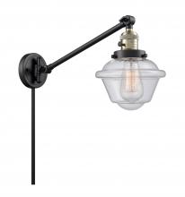  237-BAB-G534 - Oxford - 1 Light - 8 inch - Black Antique Brass - Swing Arm