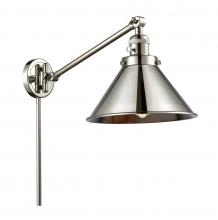  237-PN-M10-PN - Briarcliff - 1 Light - 10 inch - Polished Nickel - Swing Arm