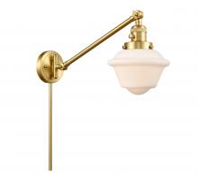  237-SG-G531 - Oxford - 1 Light - 8 inch - Satin Gold - Swing Arm