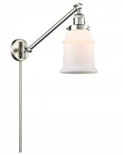  237-SN-G181 - Canton - 1 Light - 8 inch - Brushed Satin Nickel - Swing Arm