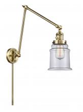  238-AB-G182 - Canton - 1 Light - 6 inch - Antique Brass - Swing Arm