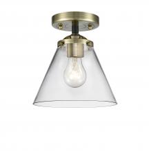  284-1C-BAB-G42 - Cone - 1 Light - 8 inch - Black Antique Brass - Semi-Flush Mount