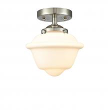  284-1C-SN-G531 - Oxford - 1 Light - 8 inch - Brushed Satin Nickel - Semi-Flush Mount