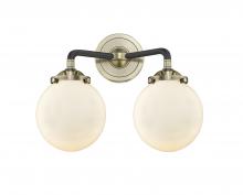  284-2W-BAB-G201-6 - Beacon - 2 Light - 14 inch - Black Antique Brass - Bath Vanity Light