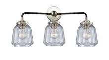  284-3W-BPN-G142 - Chatham - 3 Light - 24 inch - Black Polished Nickel - Bath Vanity Light