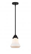  288-1S-BK-G191 - Bellmont - 1 Light - 6 inch - Matte Black - Cord hung - Mini Pendant