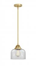  288-1S-SG-G72 - Bell - 1 Light - 8 inch - Satin Gold - Cord hung - Mini Pendant