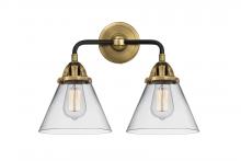  288-2W-BAB-G42 - Cone - 2 Light - 16 inch - Black Antique Brass - Bath Vanity Light