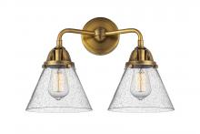  288-2W-BB-G44 - Cone - 2 Light - 16 inch - Brushed Brass - Bath Vanity Light