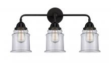  288-3W-BK-G182 - Canton - 3 Light - 24 inch - Matte Black - Bath Vanity Light