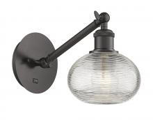  317-1W-OB-G555-6CL - Ithaca - 1 Light - 6 inch - Oil Rubbed Bronze - Sconce