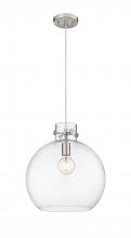  410-1PL-SN-G410-14CL - Newton Sphere - 1 Light - 14 inch - Satin Nickel - Cord hung - Pendant