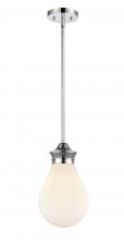  414-1S-PC-G4141-8 - Genesis - 1 Light - 8 inch - Polished Chrome - Cord hung - Mini Pendant