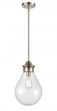  414-1S-SN-10SDY - Genesis - 1 Light - 10 inch - Satin Nickel - Cord hung - Mini Pendant