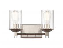  417-2W-SN-G4174 - Manhattan - 2 Light - 15 inch - Satin Nickel - Bath Vanity Light