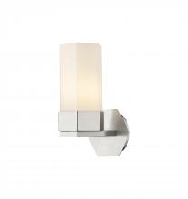  427-1W-SN-G427-9WH - Claverack - 1 Light - 6 inch - Satin Nickel - Sconce