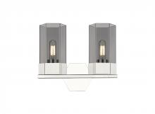  427-2W-PN-G427-9SM - Claverack - 2 Light - 13 inch - Polished Nickel - Bath Vanity Light