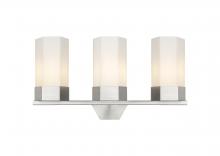 Innovations Lighting 427-3W-SN-G427-9WH - Claverack - 3 Light - 22 inch - Satin Nickel - Bath Vanity Light