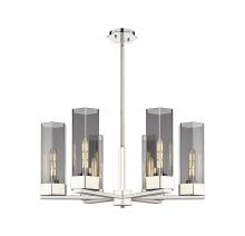  427-6CR-PN-G427-14SM - Claverack - 6 Light - 28 inch - Polished Nickel - Chandelier