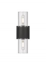  428-2WL-BK-G428-7CL - Bolivar - 2 Light - 5 inch - Matte Black - Bath Vanity Light