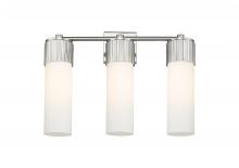  428-3W-SN-G428-12WH - Bolivar - 3 Light - 21 inch - Satin Nickel - Bath Vanity Light