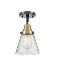  447-1C-BAB-G64 - Cone - 1 Light - 6 inch - Black Antique Brass - Flush Mount