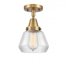  447-1C-BB-G172 - Fulton - 1 Light - 7 inch - Brushed Brass - Flush Mount