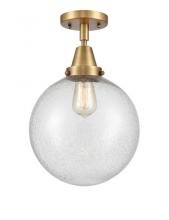  447-1C-BB-G204-10 - Beacon - 1 Light - 10 inch - Brushed Brass - Flush Mount