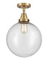  447-1C-BB-G204-12 - Beacon - 1 Light - 12 inch - Brushed Brass - Flush Mount