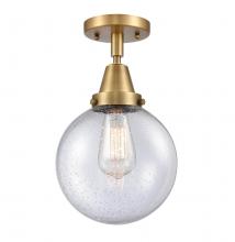  447-1C-BB-G204-8 - Beacon - 1 Light - 8 inch - Brushed Brass - Flush Mount